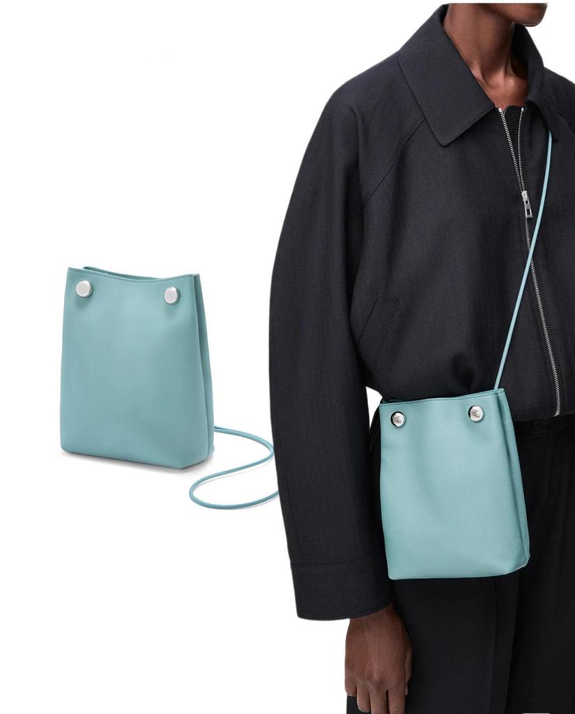 Original 2025 Genuine Leather Bucket Phone Bag - Fashionable, Simple, Exquisite Single Shoulder Crossbody Bag