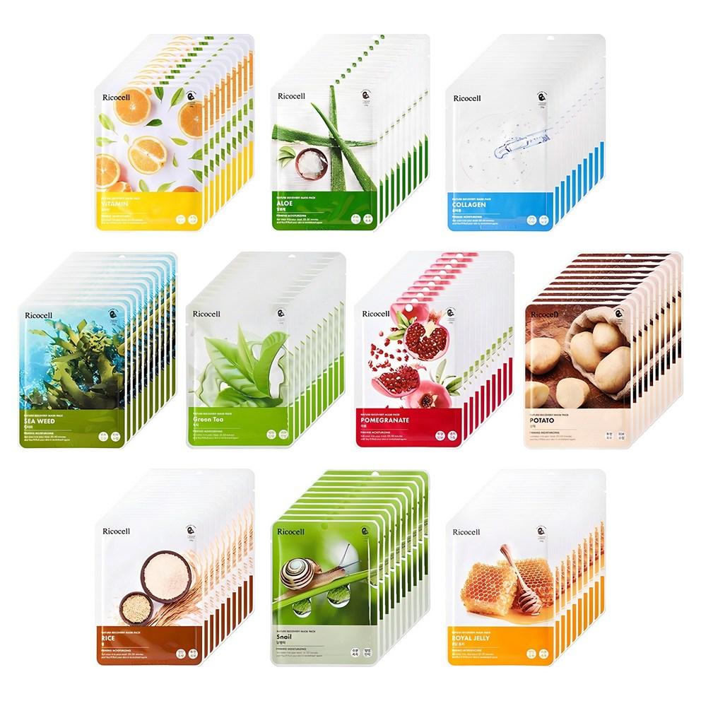 [Ricosel] Nature Recovery Mask Pack 100pcs, 1 Set