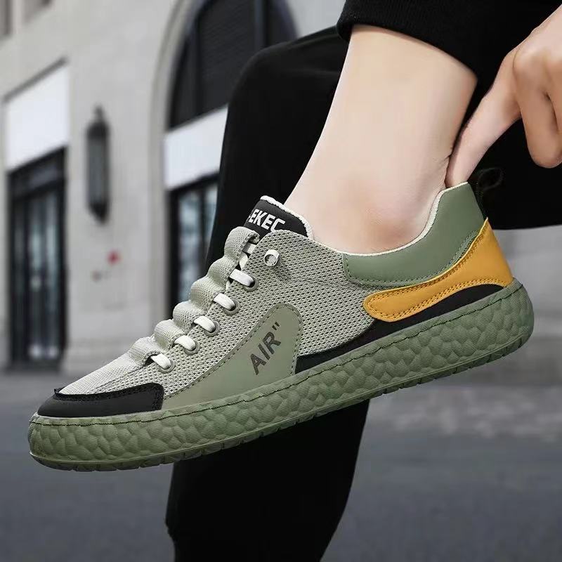 Summer 2024 hot-selling trend color matching mesh breathable fashion casual all-match ins college style sports shoes board shoes