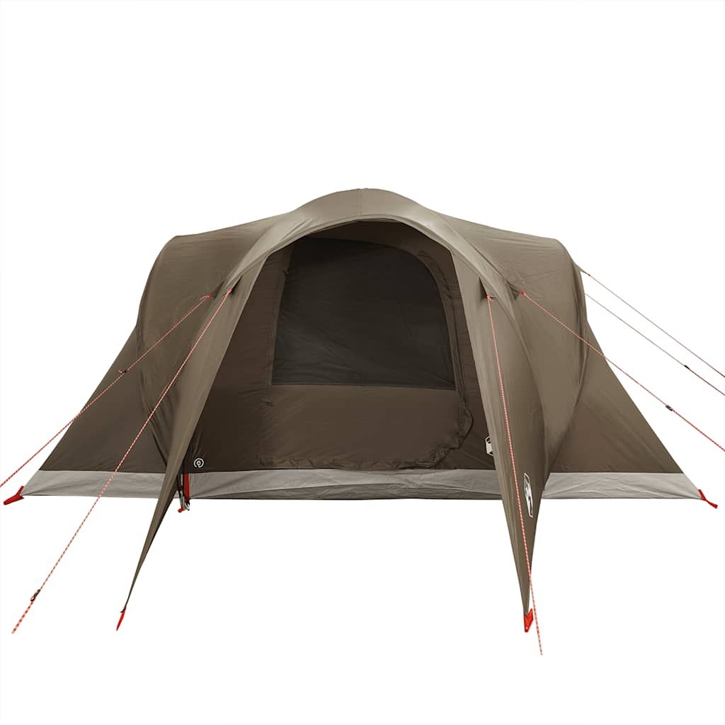 Vidaxl Family Tent, 6-Person, Brown, Green, Waterproof