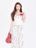 Season Design Sling Vest Women's Summer Cute Little Kitty Cat New Top Fashion Neck Bow Unique
