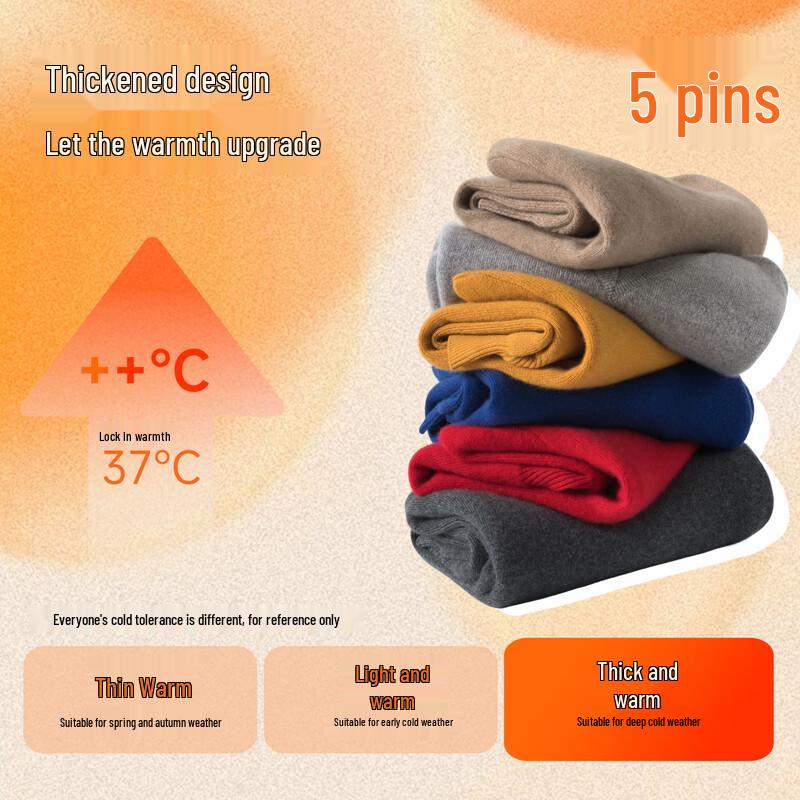 Hengyuanxiang Women's Pure Wool Thick Knit Sweater