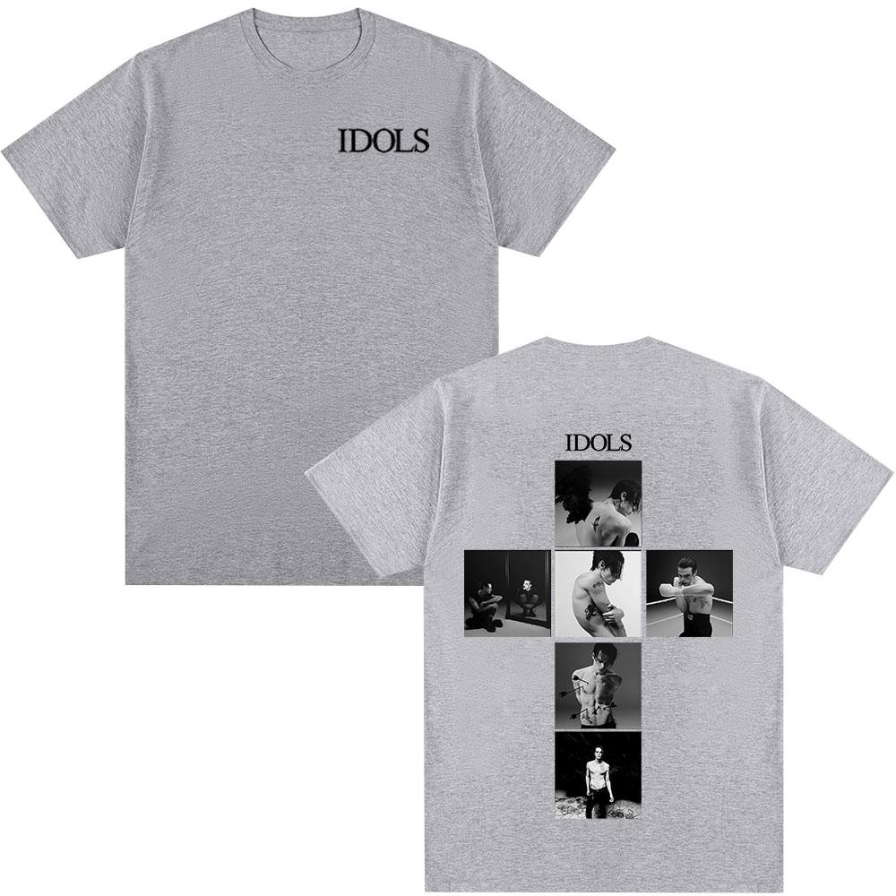 Sänger Yungblud IDOLS 2025 Neues Album Tour T-Shirt Herren Damen Kleidung Hip Hop Kurzarm T-Shirts Übergroße Lässige T-Shirt Oberteile