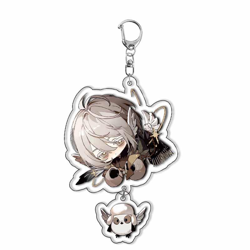 Reverzní hra:1999 Akrylový přívěsek na klíče Kreslené doplňky Viltin Lilya Medicine Druvis III Bkornblume Kroužek na klíče Dárky