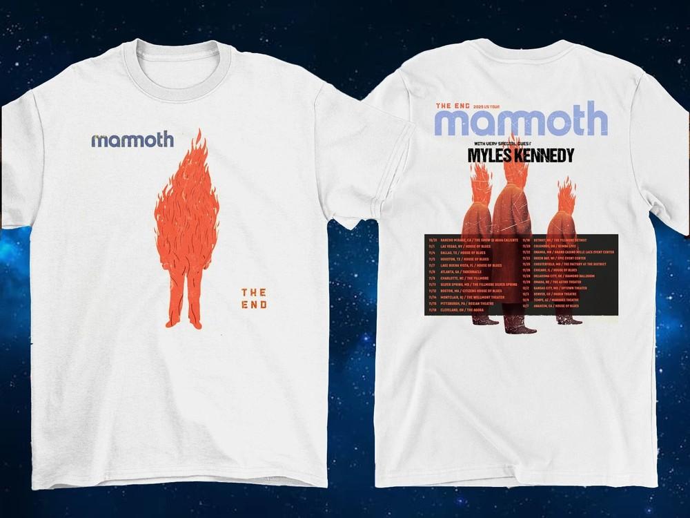 The End 2025 US Tour Mammoth Band Fan Gifts Unisex TShirt Unisex T-Shirt XXXXL