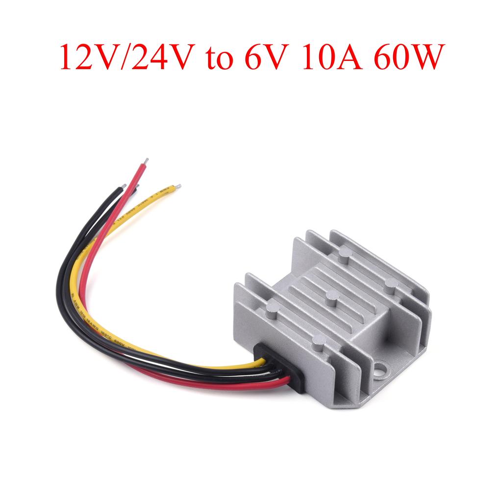 12V/24V to 6V DC Power Converter 5A 10A Automotive Buck Regulator Buck Power Module Waterproof Dustproof High Efficiency CE
