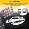 OCPTY 4PCS Door Handle Covers for Nissan Kicks (2017-2022), Maxima/Murano (2016-2022), Rogue (2014-2020), Rogue Sport (2017-2022) - Exterior Driver &