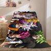 1PC Broli  Print Flannel Blanket, High quality All Seasons, Home Decor, Warmth and Comfort, Perfect for Christmas Gifts
