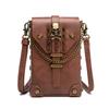 Medieval PU Leather Retro Riveted Small Square Bag, Niche Original Design, Women's Single-shoulder Bag, Versatile Underarm Crossbody Bag