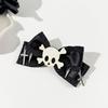 Skull Pass Ribbon Hair Fasteners Gothic Hair Accessories For Women Men Soft Woven Fabric Not Slip Hairpins For Daily Parties Festivals