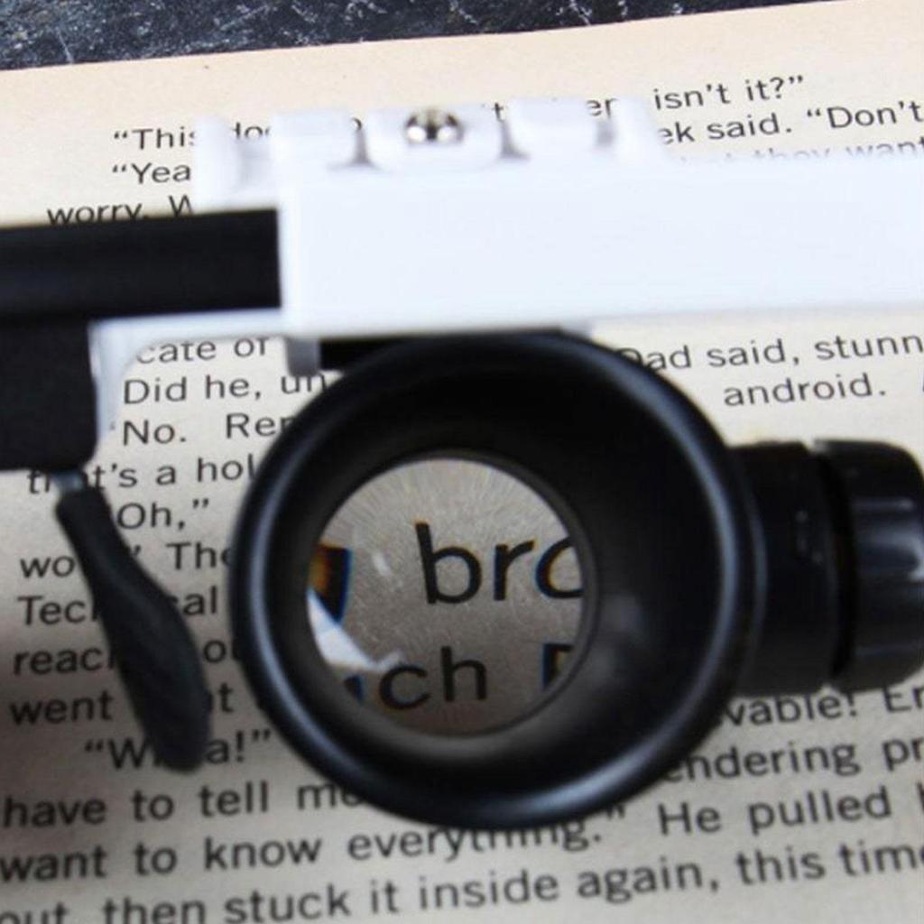 2led Head Mounted Magnifier Headband 8x 15x 23x Adjustable Jeweler Watch Repair Magnifying Glasses Loupe Lens