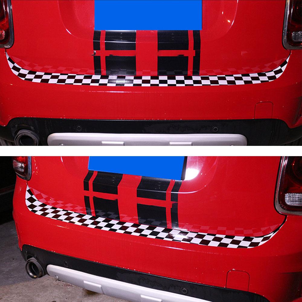 Car Rear Bumper Decoration Sticker Trunk Load Edge Protection Decal For Mini Cooper R55 R56 R60 F55 F56 Car-Styling