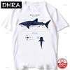 Whale Shark Anatomy Biology Tshirt Unisex Hip Hop Casual Soft Cotton Loose Oneck Tshirts Beach Diving White Tshirt Vintage Tees