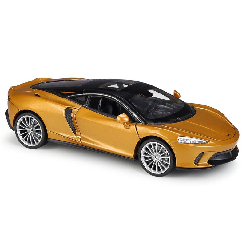 

WELLY 1/24 McLaren GT Alloy Sports Car Model Diecasts Metal Racing Super Vehicles Car Model High Simulation Collection Kids Gift золотистий