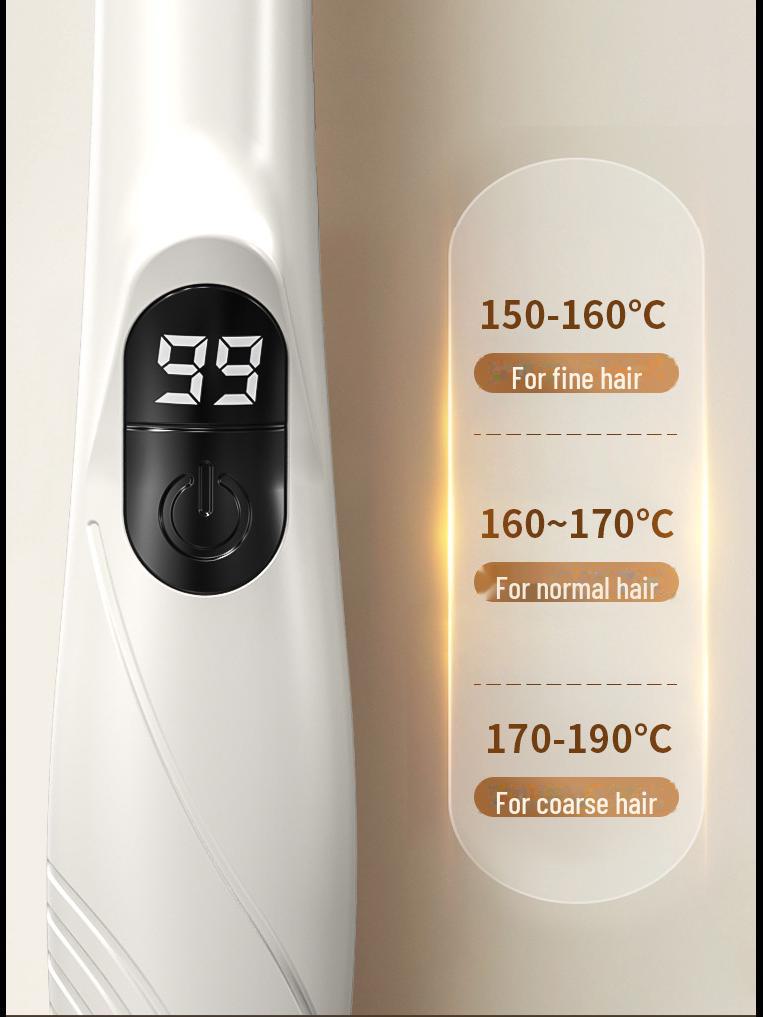 2024 Wireless Anti-Scalding Type-C Hair Straightener with Negative Ions