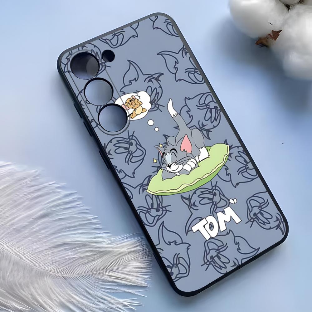 Cartoon T-Tom And J-erry Phone Case For Samsung S25 Ultra S24 S23 S 22 S21 S20 Plus Fe Galaxy A54 A53 A34 A25 A16 A14 A13Cover