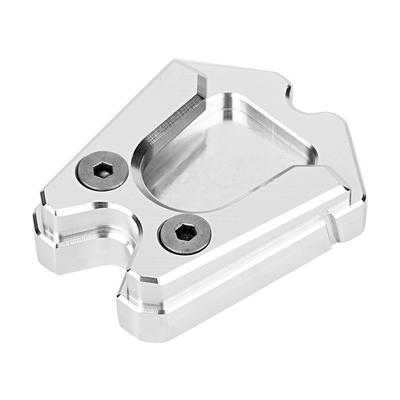 CNC Aluminiowa Płytka Przedłużająca Podpórkę Boczną Pasuje do Piaggio Vespa GTS 300ie Sprint LXSrebrna