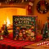 Yousheng Dungeons & Cats Adventskalender 2025 24 Dagar Överraskningspynt med Fantasikattema Julnedräkningsdekor för Trädfans