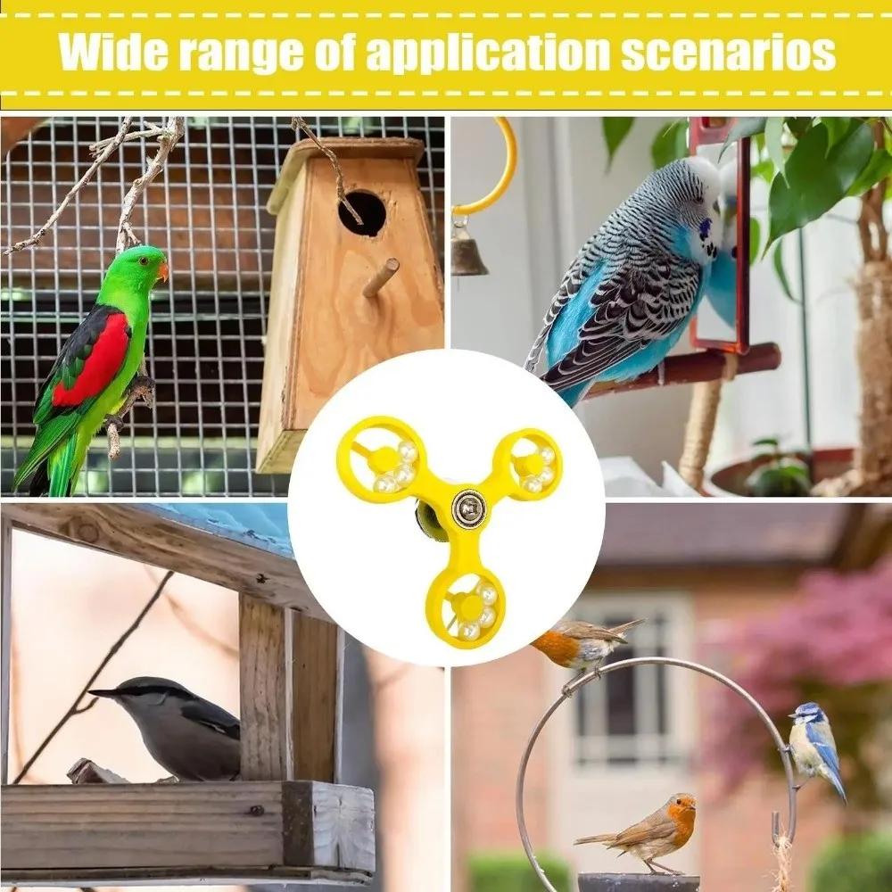 New Rotating Bird Interactive Toys ABS Cockatiel Conure Spinner Wheel Budgie Parrot Parakeet Toy Cage Accessories
