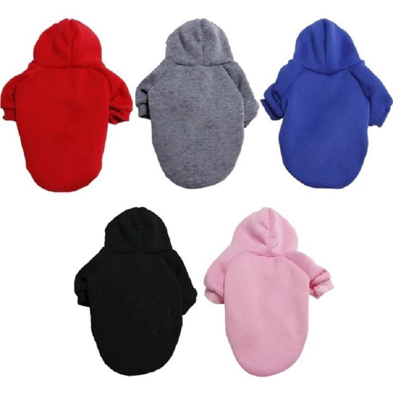 Hot-selling Blank Large Dog Hoodie Customizable Windproof Cartoon Design Warm Fleece Pet Sweatshirt Oversized Summer Multiple
