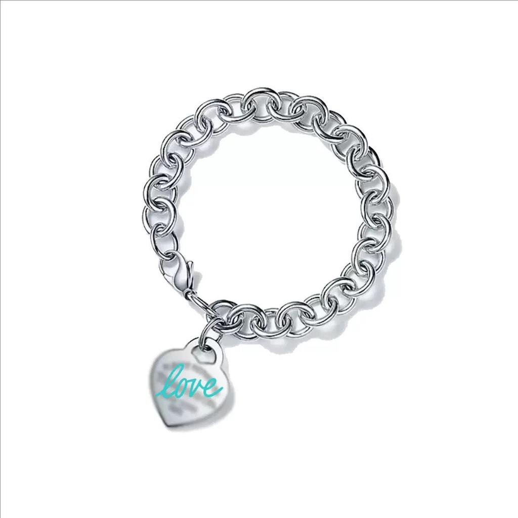 T-Familie Herzförmiges Emaille-Armband: Blaue, Rote, Rosa Herzen, Liebes-Rosenkranz, Runde Perlenkette - Perfektes Valentinstagsgeschenk für Freundin.