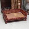 Universal Four Seasons Rattan Kennel with Removable Washable Cotton Bamboo Mat Dog House Cat House Pet Bed
