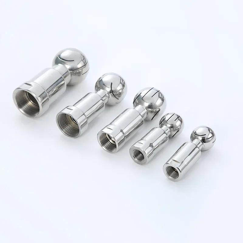 1/4 3/8'' 1/2'' 3/4'' 1''1-1/4 1-1/2 BSP Innengewinde 304 Edelstahl Sanitärer CIP-Tank Reinigungsball Rotierender Sprühball