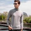 Men's Turtleneck Sweaters Keeps Warm Men Sweater Close-Fitting Man Pullover Youth Knitwear Tops for Male