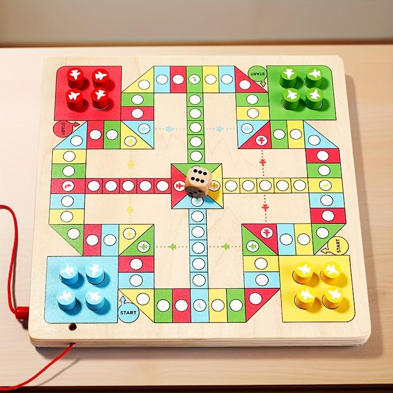 Montessori Wooden Magnetic Walkway Pen Training Drawing Board 2-in-1 Flight Chess Thinking Logic Puzzle Educational Sensory Toys