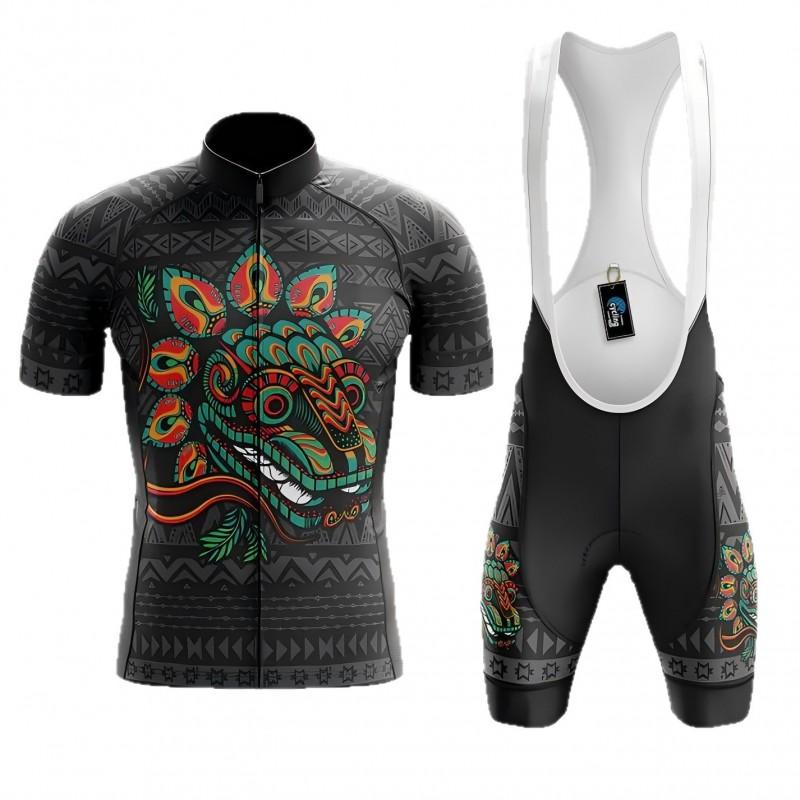Mens Cycling Jersey Shorts Set Quick-Dry Breathable Road Bike Apparel