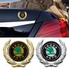 WMZW4 Car Trunk Emblem Decals Sticker for SKODA Logo Octavia A7 Kodiaq Superb Fabia Tour RS Rapid Felicia Window Badge Accessories