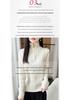 Fashionable Lapel Pure Wool Cable Knit Zipper Sweater - Loose Fit, Simple Long Sleeve Knitwear Top