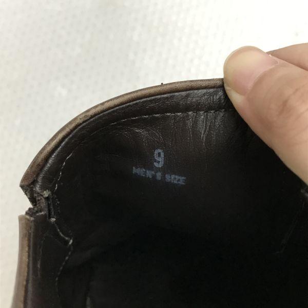 TOD'S Slip-On Wingtip Shoes Size 9 27.5 Brown Loafers Moccasin Business Dress Leather Shoes(USED)