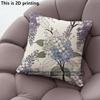 Aquarell Lila Floral Kissenbezüge Muster Kissenbezug Geeignet für Sofa Schlafzimmer Auto Kissenbezug