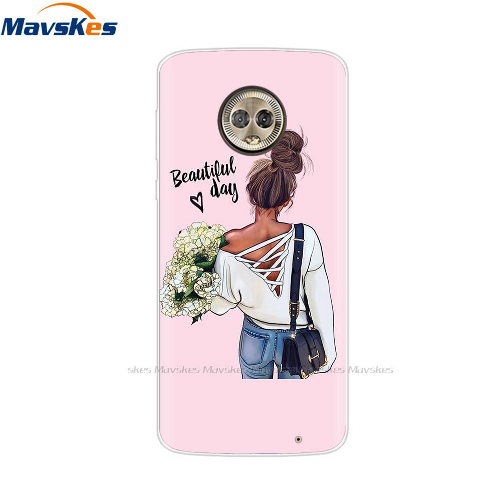 Silicon Case For Moto G6 Plus Case Full Protection Soft Tpu Back Cover On For Motorola MotoG6 G6 Play Bumper Phone Shell Coque