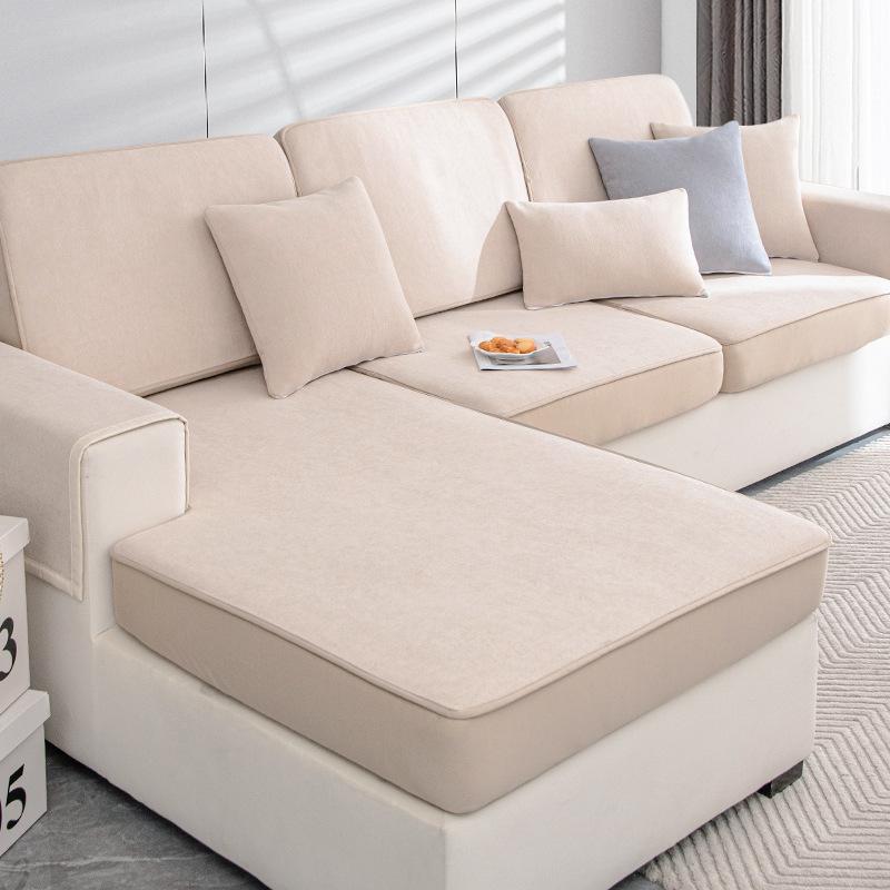 

Эластичный чехол для дивана из синели Универсальный универсальный чехол Four Seasons Универсальный чехол из ткани, не царапающий чехол для дивана Подушка... 60*60