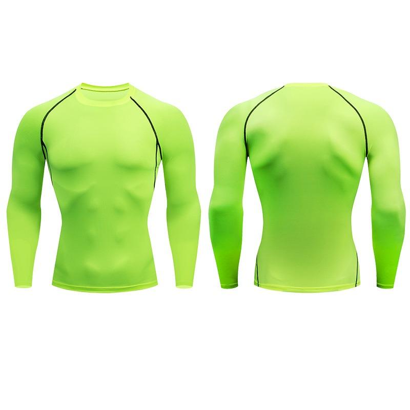 Sports Quick Drying Fitness Suit Men's Shirt Fitness Tight Long Sleeved Sportswear
