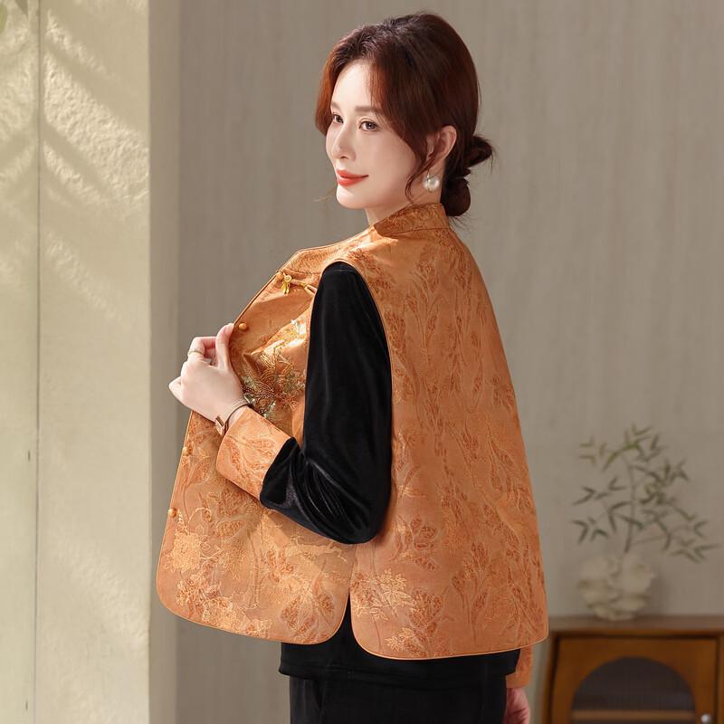 YUZHAOLIN New Chinese Style Embroidered Vest 3-Piece Set