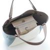 Barcos Leather One Taupe Color-Coordinated 2-Way Handbag, Women's, Size,