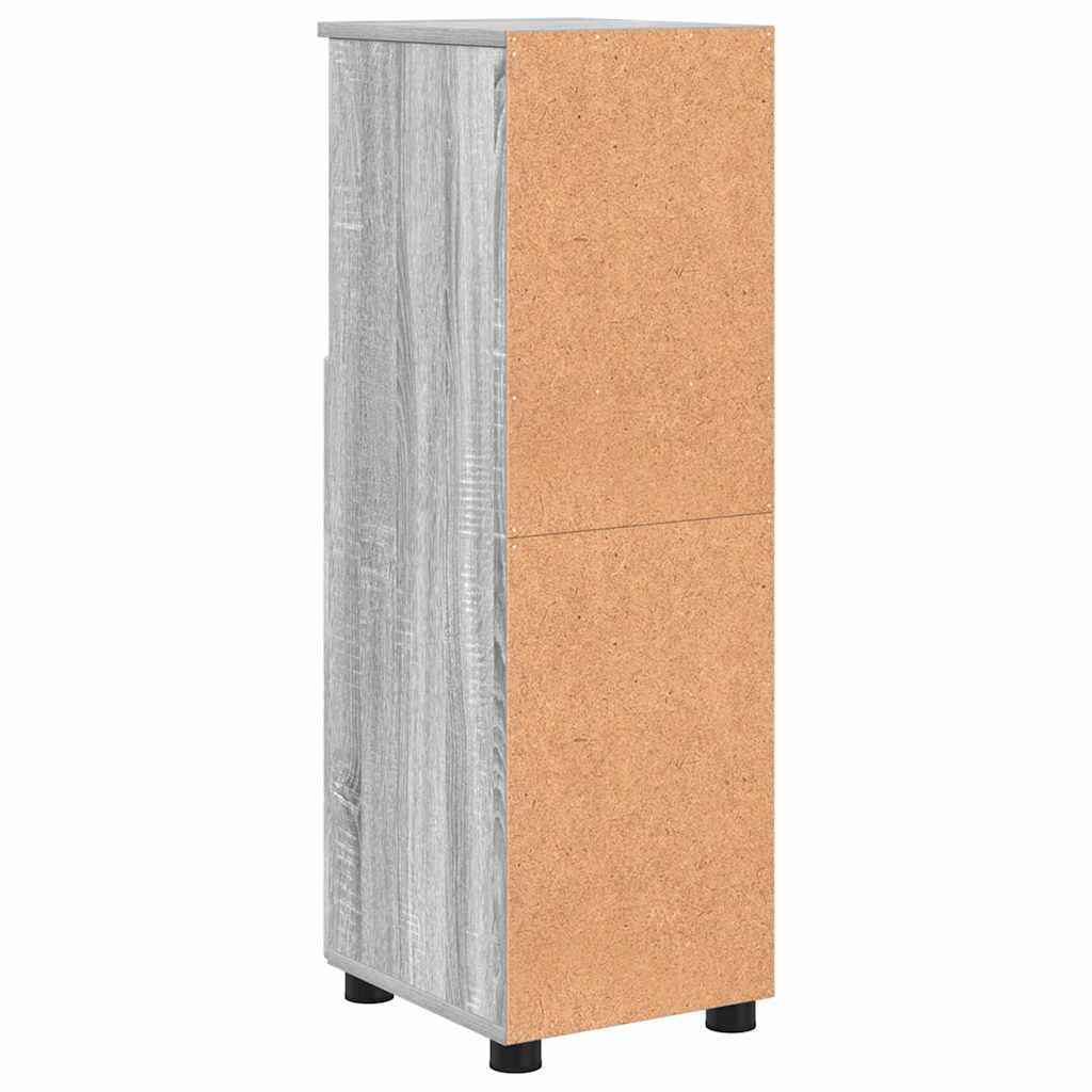 Bathroom Cabinet with Storage Grey Sonoma 30 x 35 x 95 cm
