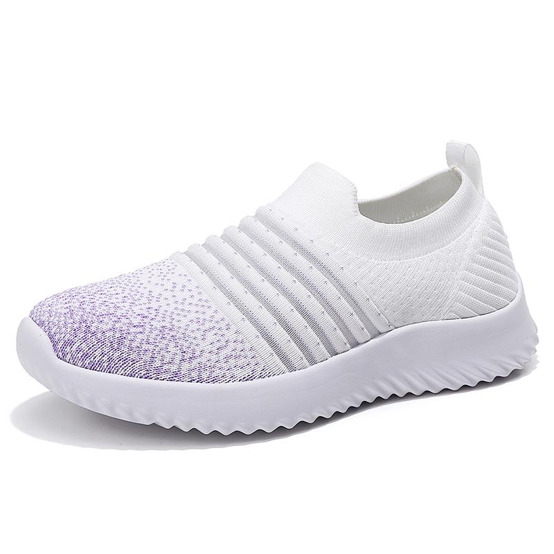 Fashion Women's Casual Shoes Lightweight Platform Sneaker Soft Sole Mesh Breathable Walking Comfortable Casual Single Shoe Large Size