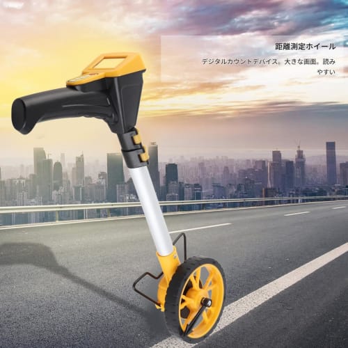 Distance Measuring Instrument, Count Meter, Road Meter, Digital Display, High Precision, Folding Handle, for Construction, Civil Engineering, Landscap