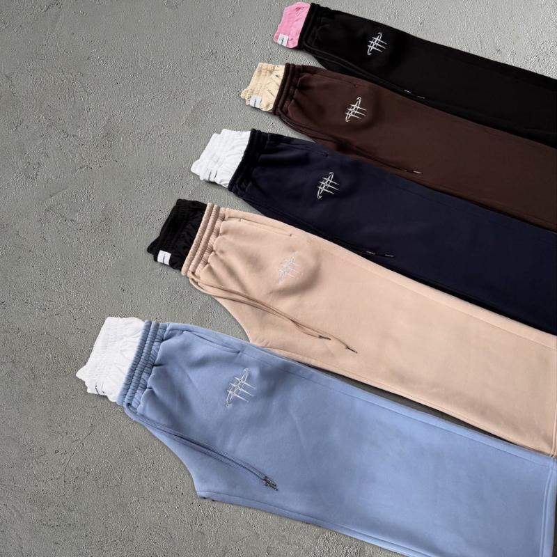 Pantalon de survêtement ample rétro street hip-hop couple européen et américain taille double fausse pièce deux pièces