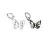S999 Sterling Silver Retro Butterfly Pendant Charm for DIY Bracelets & Necklaces