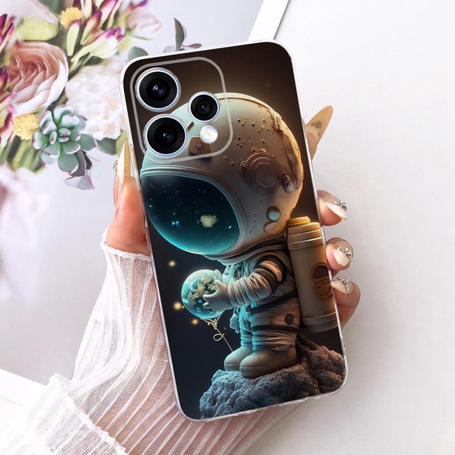 Case For OPPO Reno15 15F Protective Case For OPPO Reno15 F CPH2801 Reno 15  5G Capa Flower Soft Silicon TPU Phone Cover
