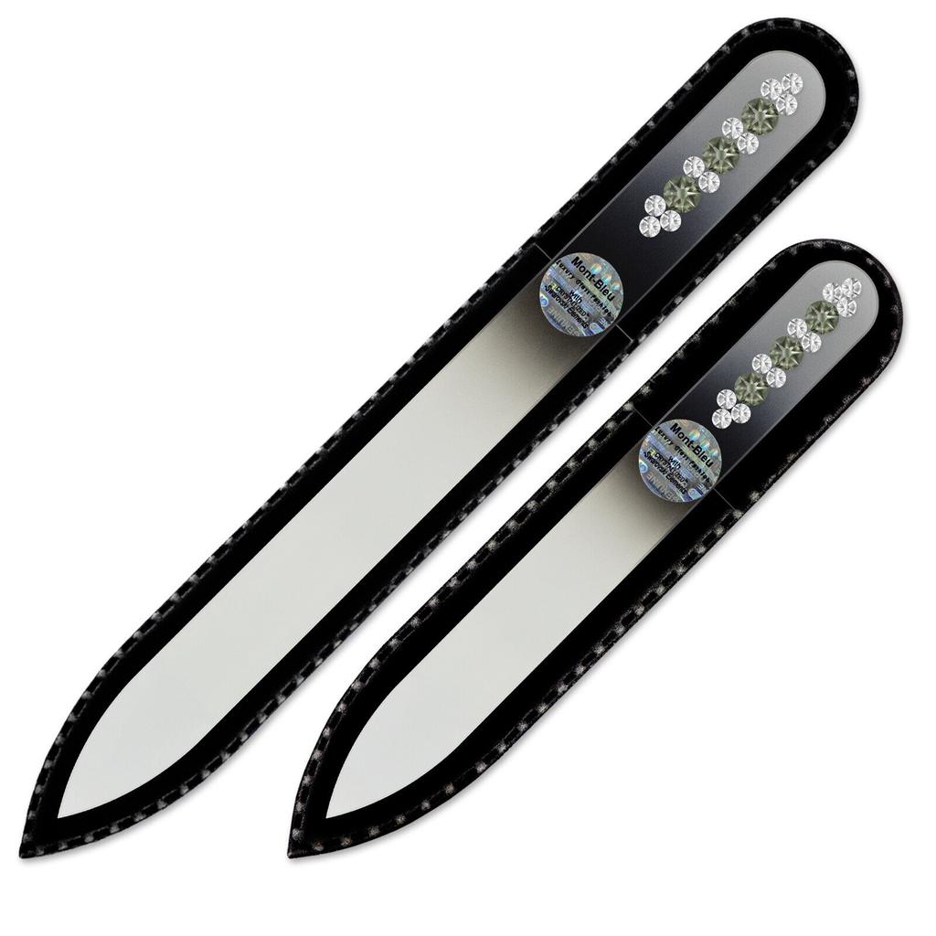 2-piece Set with Hand Decorated Crystal Nail Files ORC-MS