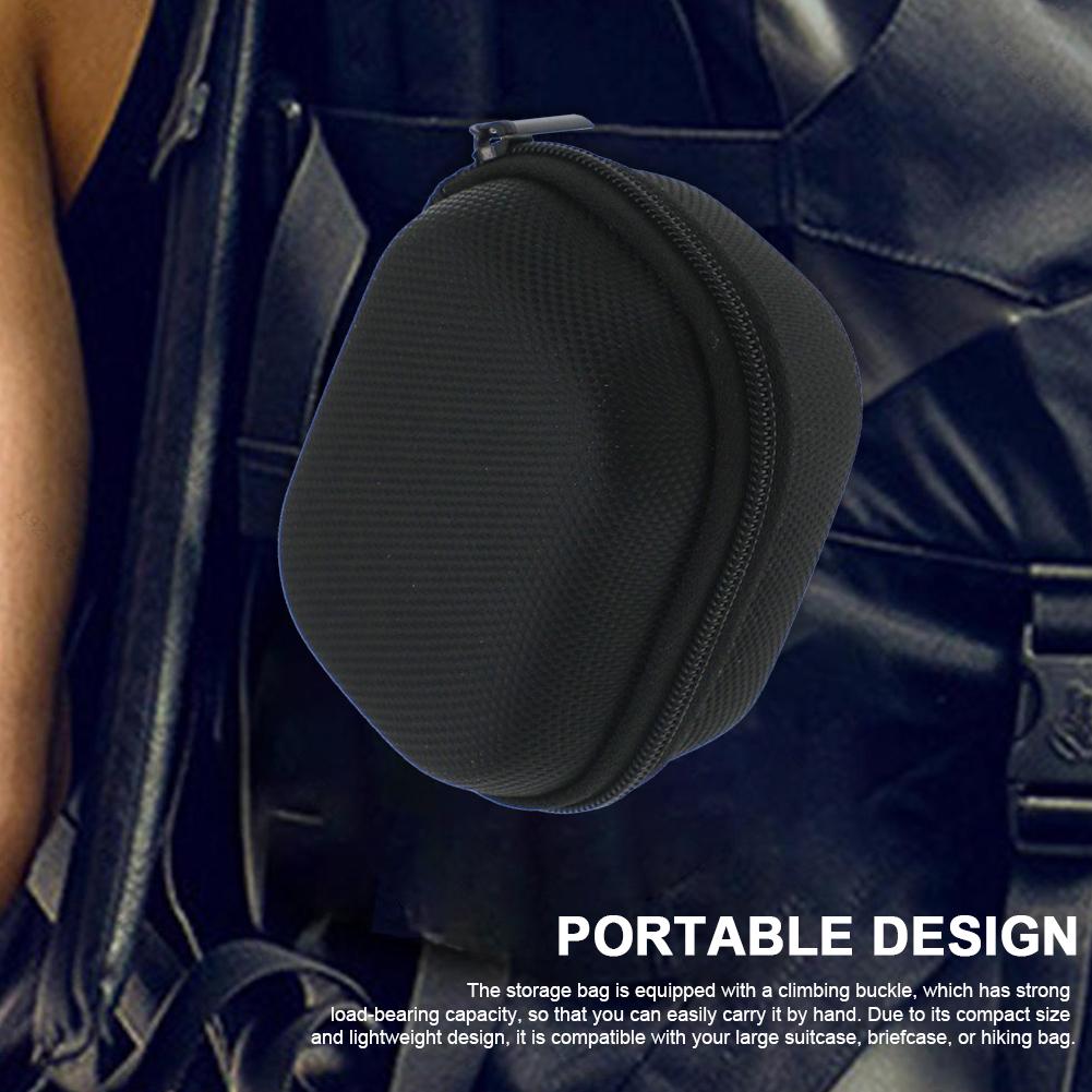 EVA Hard Case Anti-scratch Travel Protective Case with Mesh Pocket & Carabiner Earbuds Bag for B&O Beoplay EX Wireless Earphones