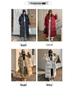 Women's Thick Padded Over-the-Knee Cotton Coat with Stand-Up Collar, Loose Fit, Plus Size, Long-Length Warm Outerwear.