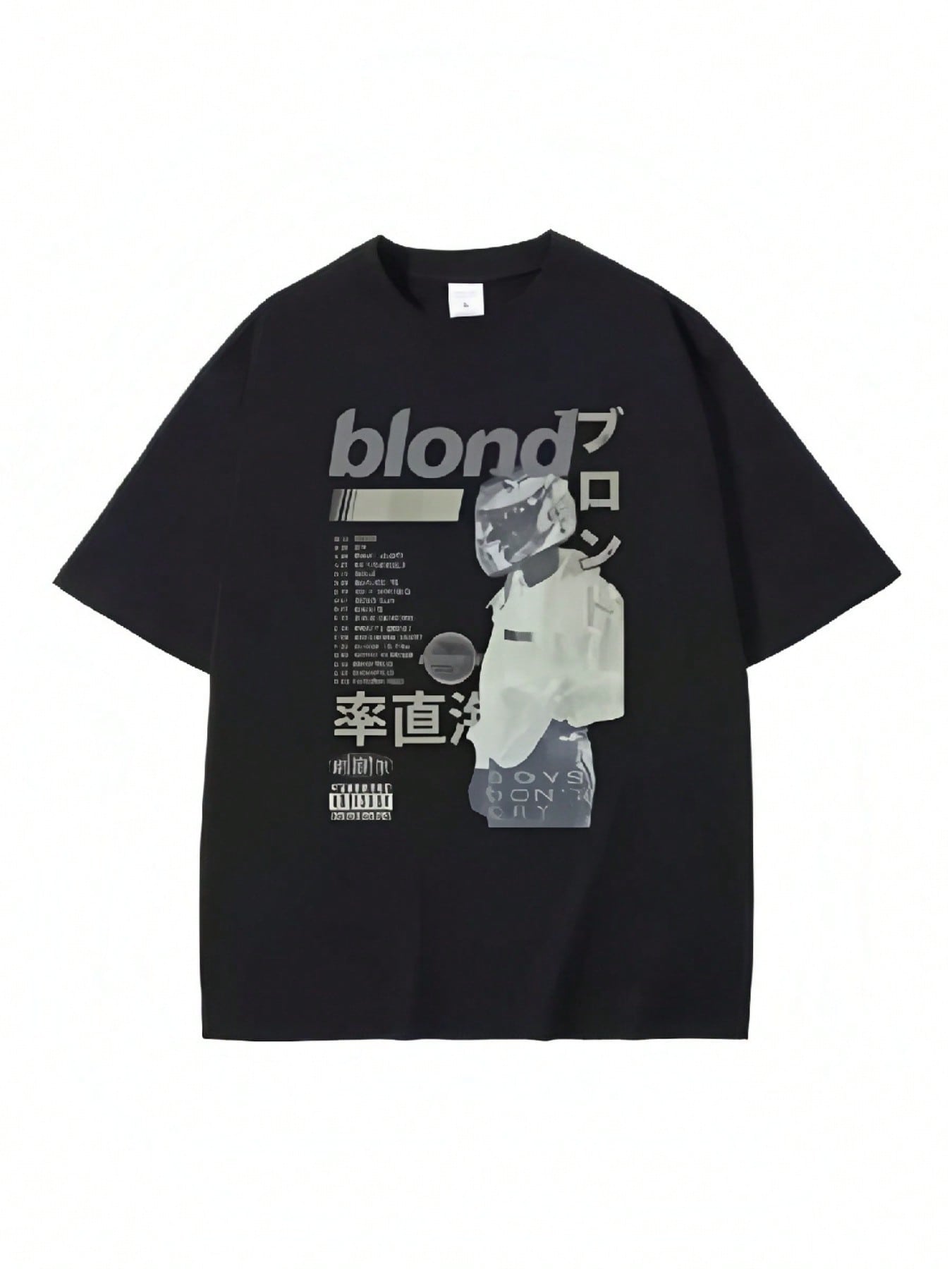 Best Famous Rapper Frank T-Shirt Male Blond Hip Hop Tshirt Ocean Oversized T Shirt   Fashion Rap Vintage Tees Streetwear S разноцветный