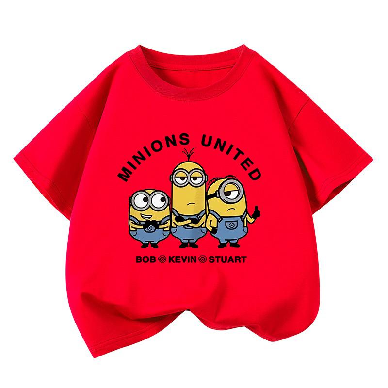 Children's T-shirt with a Cute Yellow Bean Frog Pattern, Suitable for a Comfortable Short-sleeve Top In Summer